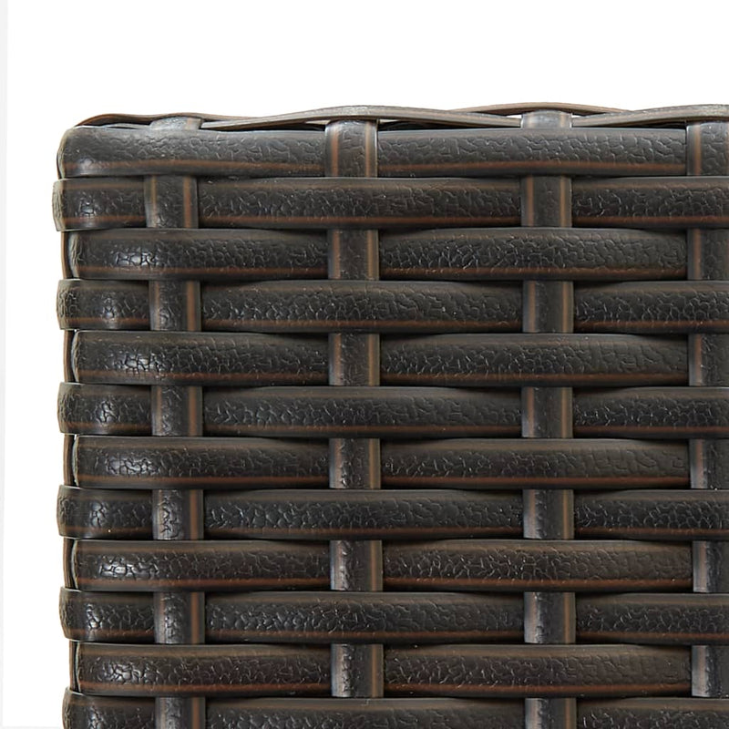 vidaXL 4 db barna polyrattan bárszék