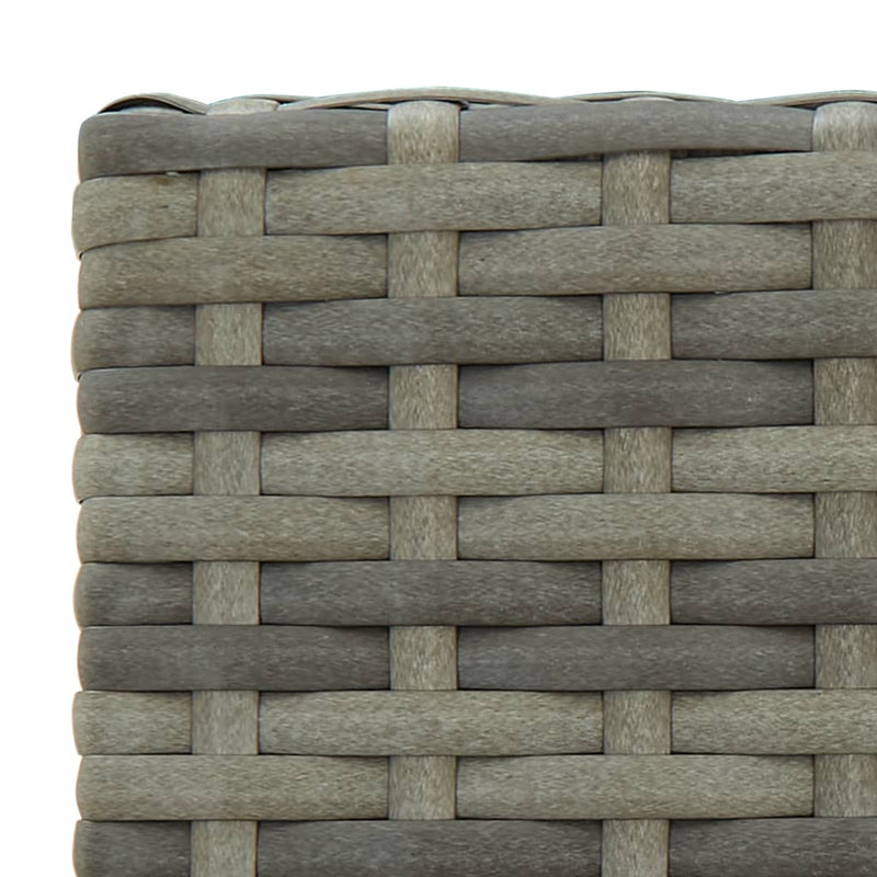 vidaXL 4 db szürke polyrattan bárszék