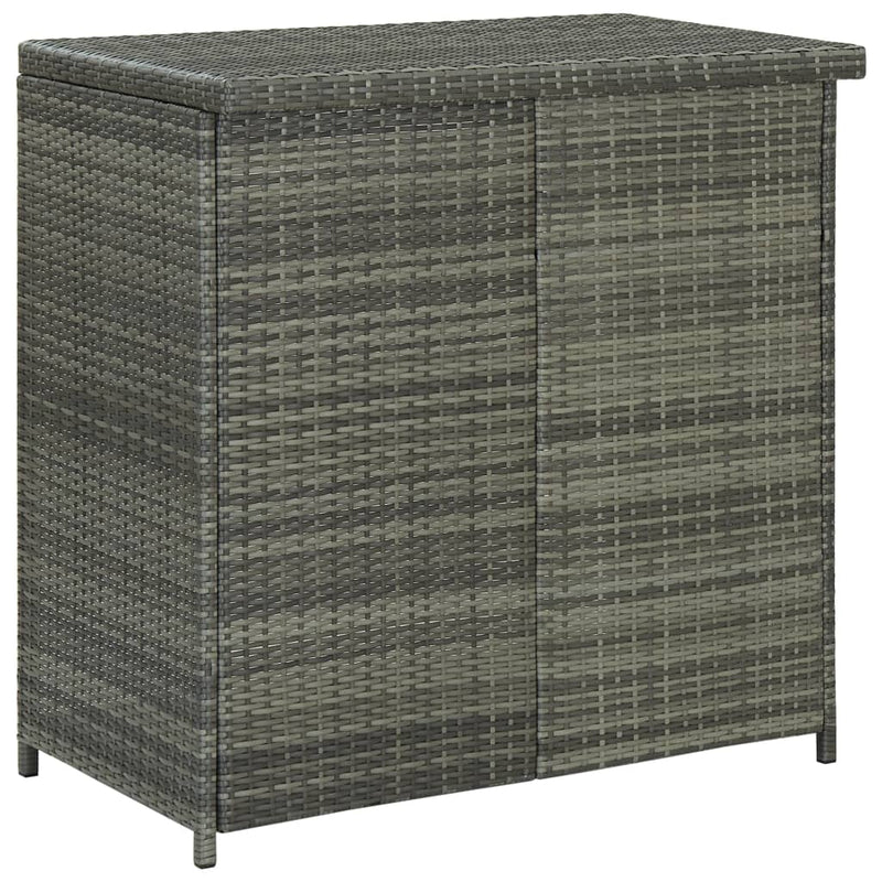 vidaXL 3 részes szürke polyrattan bárszett