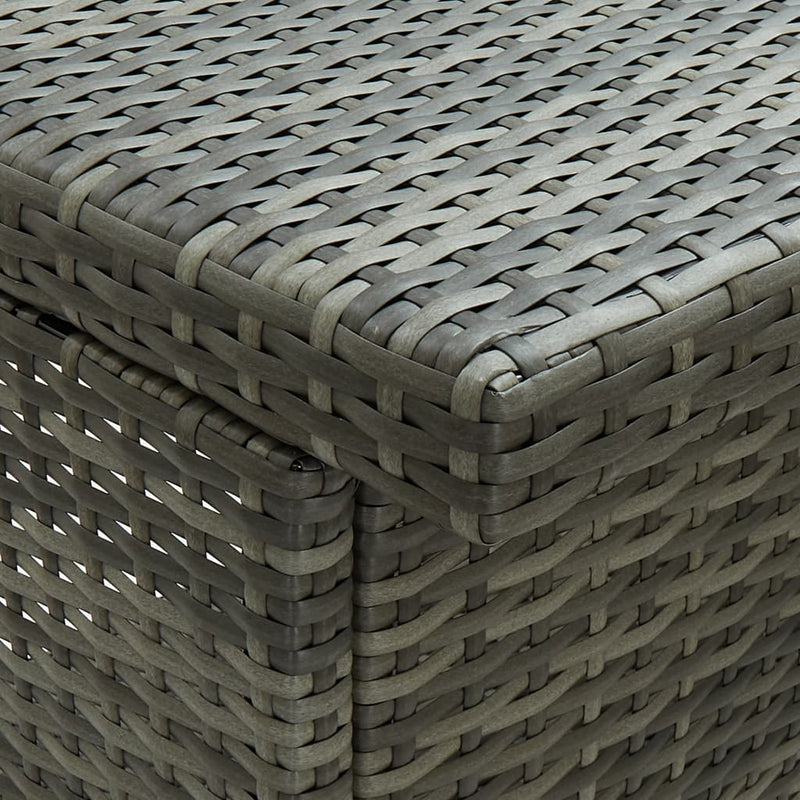 vidaXL 3 részes szürke polyrattan bárszett