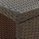 vidaXL barna polyrattan kerti tárolóláda 120 x 60 x 110 cm