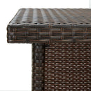 vidaXL barna polyrattan sarok bárasztal 100 x 50 x 105 cm