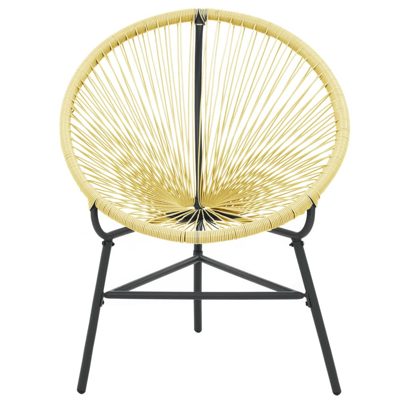 vidaXL bézs polyrattan kerti Acapulco szék