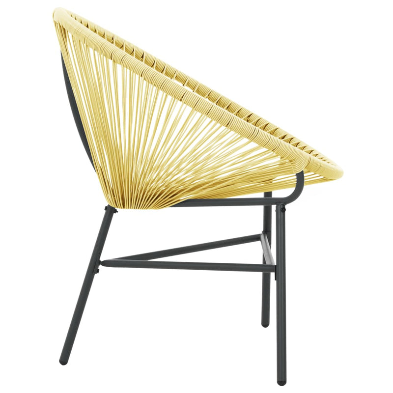 vidaXL bézs polyrattan kerti Acapulco szék