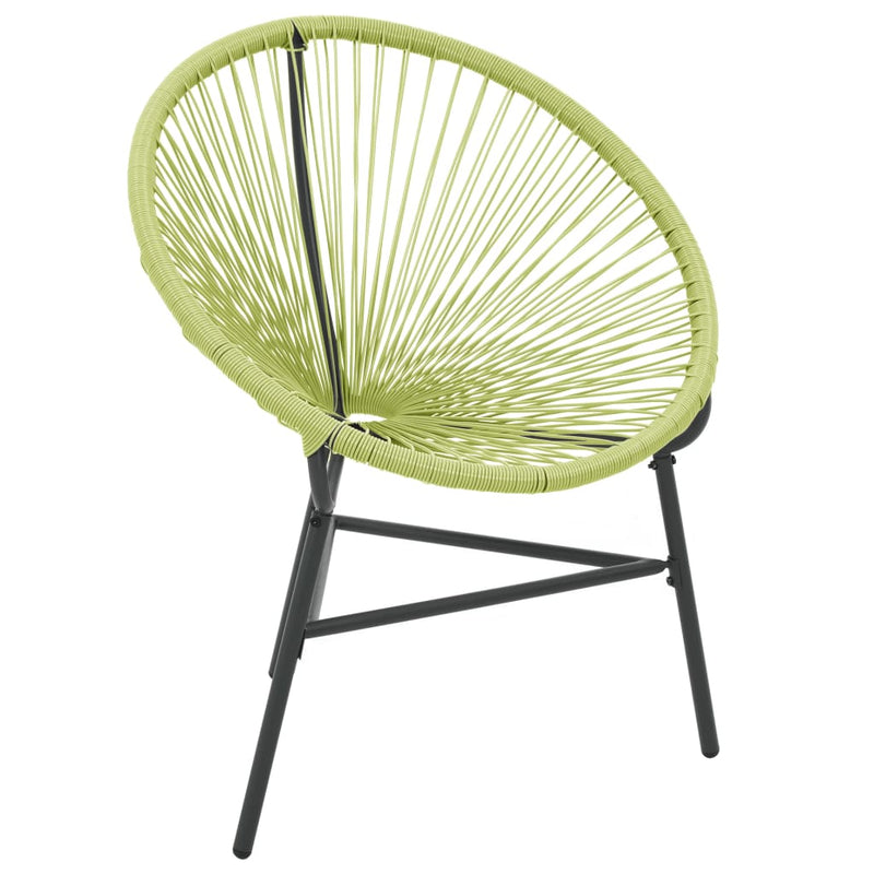 vidaXL zöld polyrattan kerti Acapulco szék
