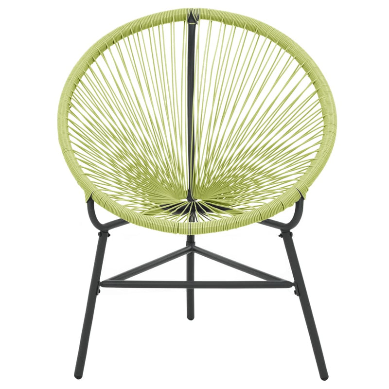vidaXL zöld polyrattan kerti Acapulco szék