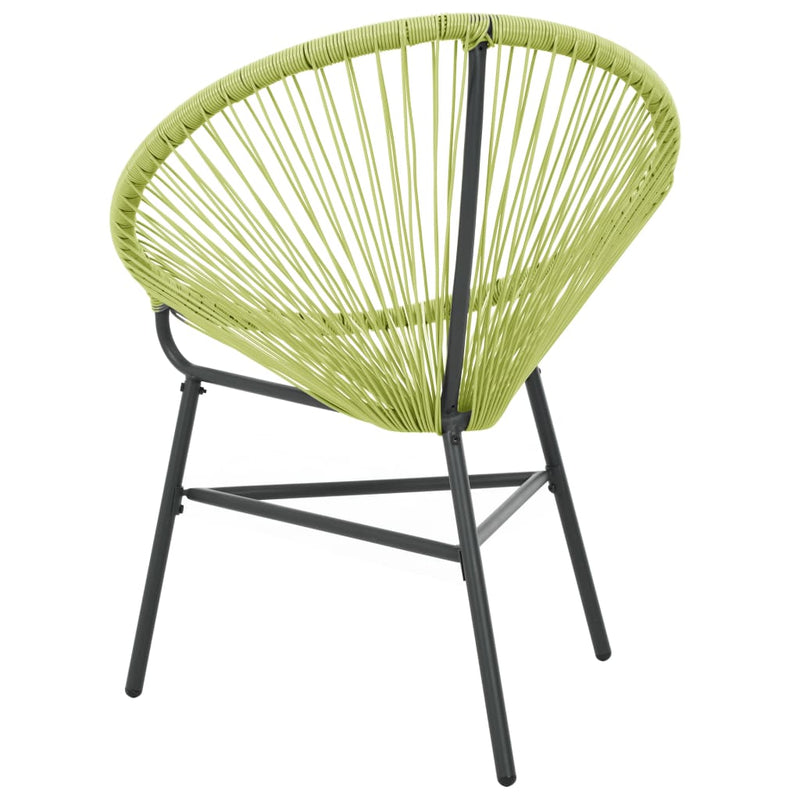 vidaXL zöld polyrattan kerti Acapulco szék