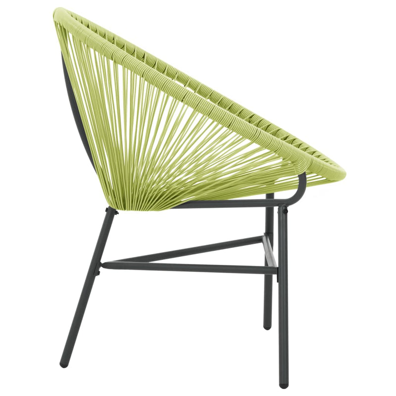 vidaXL zöld polyrattan kerti Acapulco szék