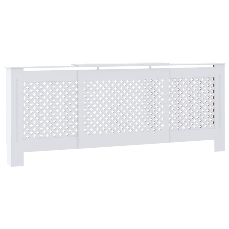 vidaXL fehér MDF radiátorburkolat 205 cm