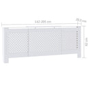 vidaXL fehér MDF radiátorburkolat 205 cm