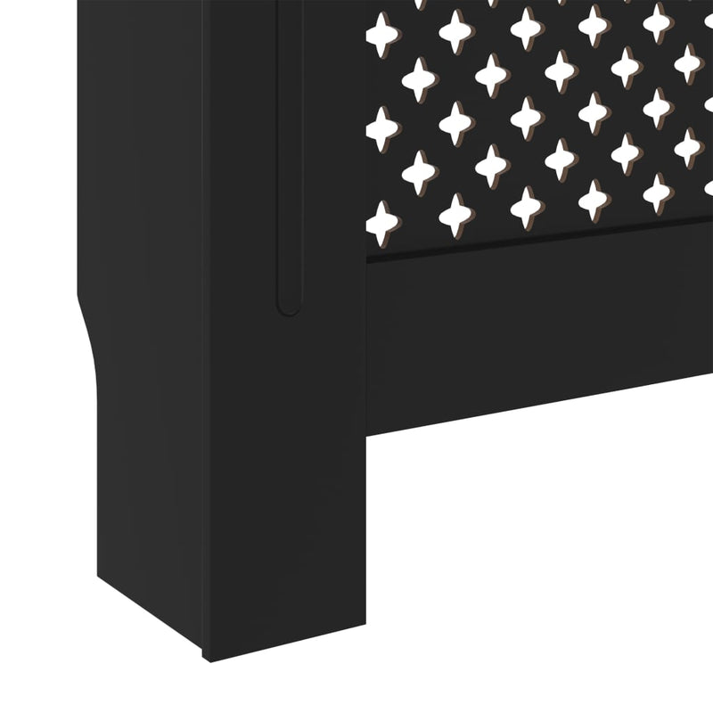 vidaXL fekete MDF radiátorburkolat 78 cm