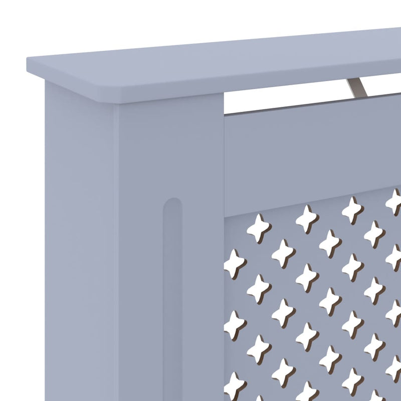 vidaXL szürke MDF radiátorburkolat 78 cm