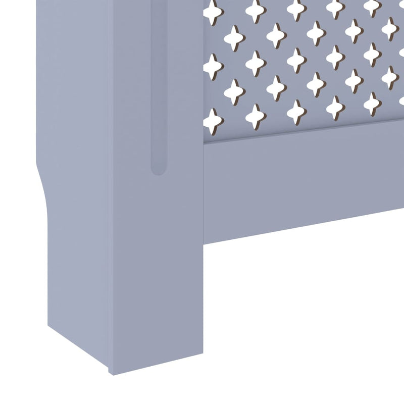 vidaXL szürke MDF radiátorburkolat 78 cm