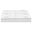 vidaXL fehér fenyőfa homokozó 95 x 90 x 15 cm