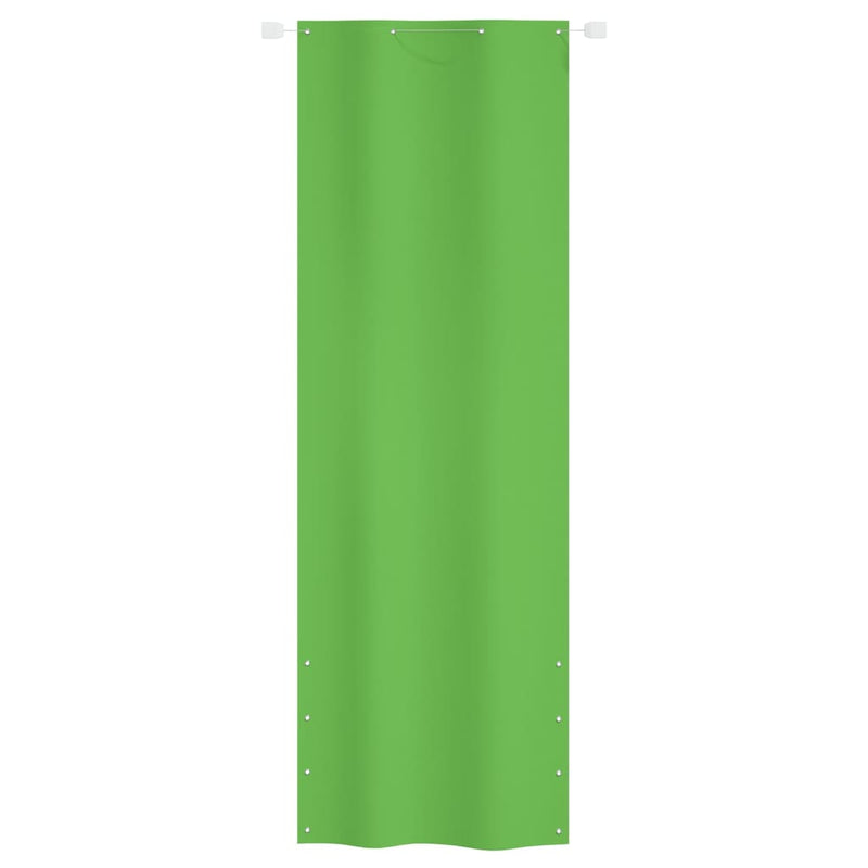 vidaXL világoszöld oxford-szövet erkélyparaván 80 x 240 cm