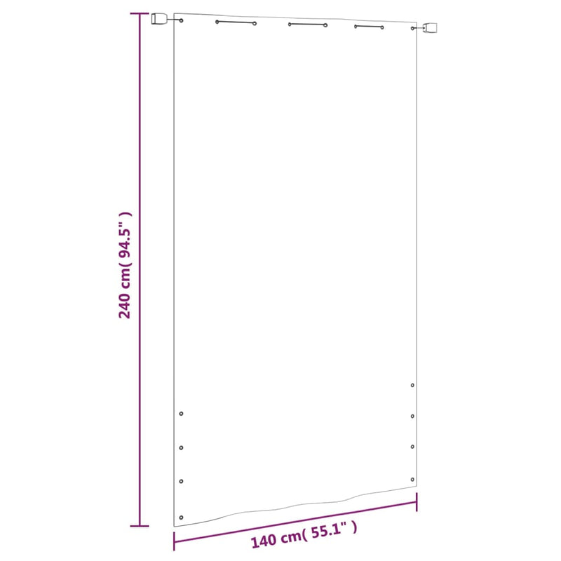 vidaXL világoszöld oxford-szövet erkélyparaván 140 x 240 cm