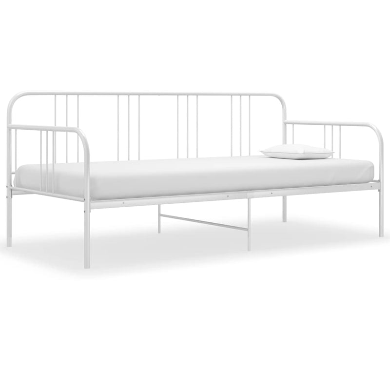 vidaXL fehér fém kanapéágy-keret 90 x 200 cm