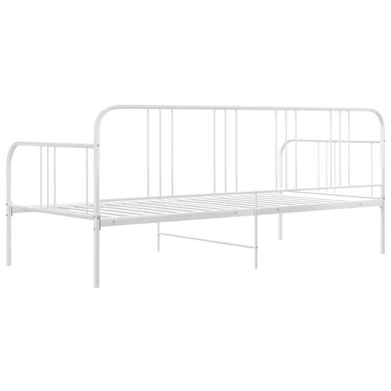 vidaXL fehér fém kanapéágy-keret 90 x 200 cm
