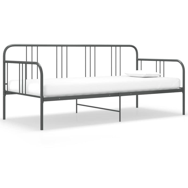 vidaXL szürke fém kanapéágy-keret 90 x 200 cm