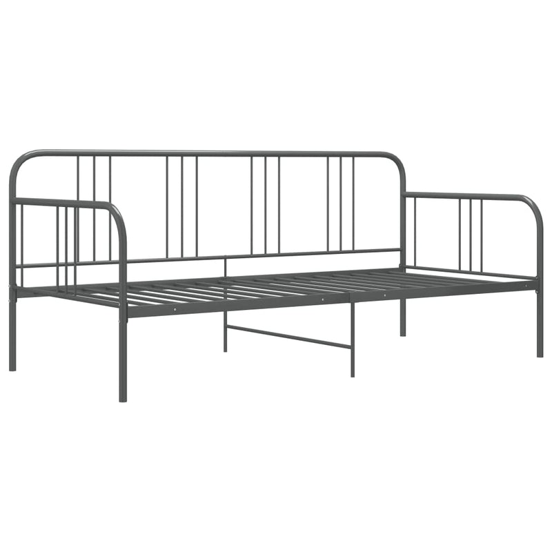 vidaXL szürke fém kanapéágy-keret 90 x 200 cm