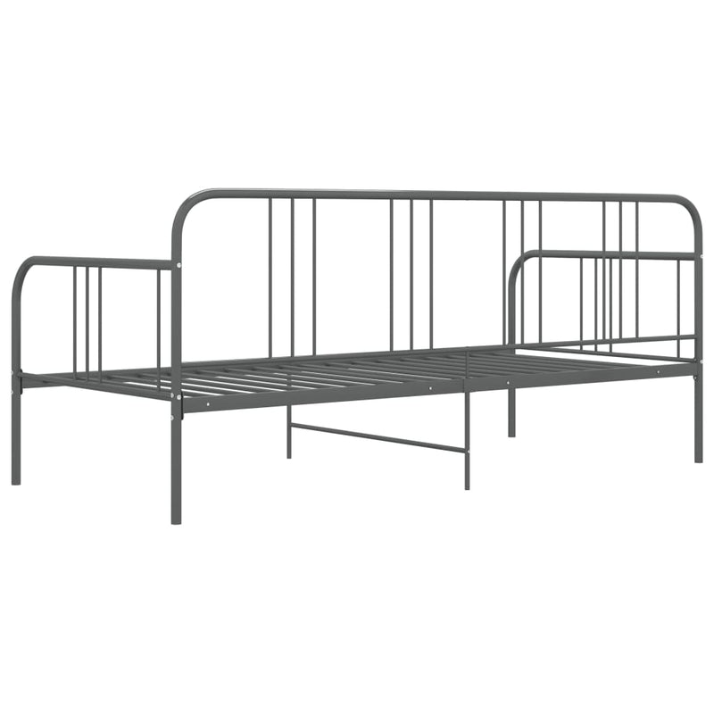 vidaXL szürke fém kanapéágy-keret 90 x 200 cm