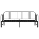 vidaXL fekete fém kihúzható kanapéágy-keret 90 x 200 cm