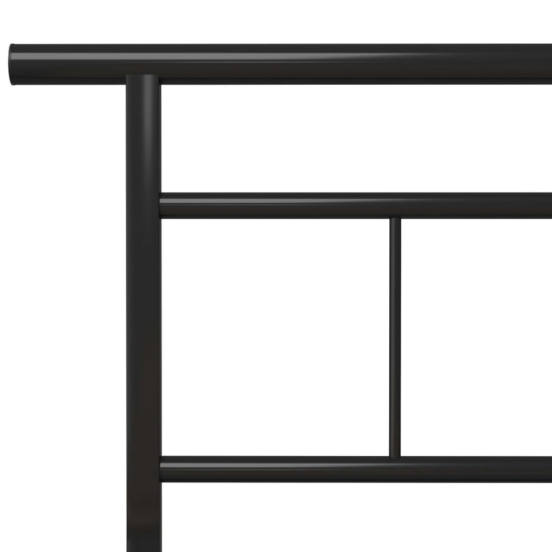 vidaXL fekete fém ágykeret 100 x 200 cm