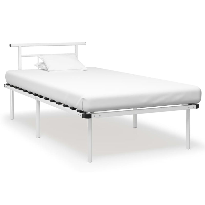 vidaXL fehér fém ágykeret 100 x 200 cm