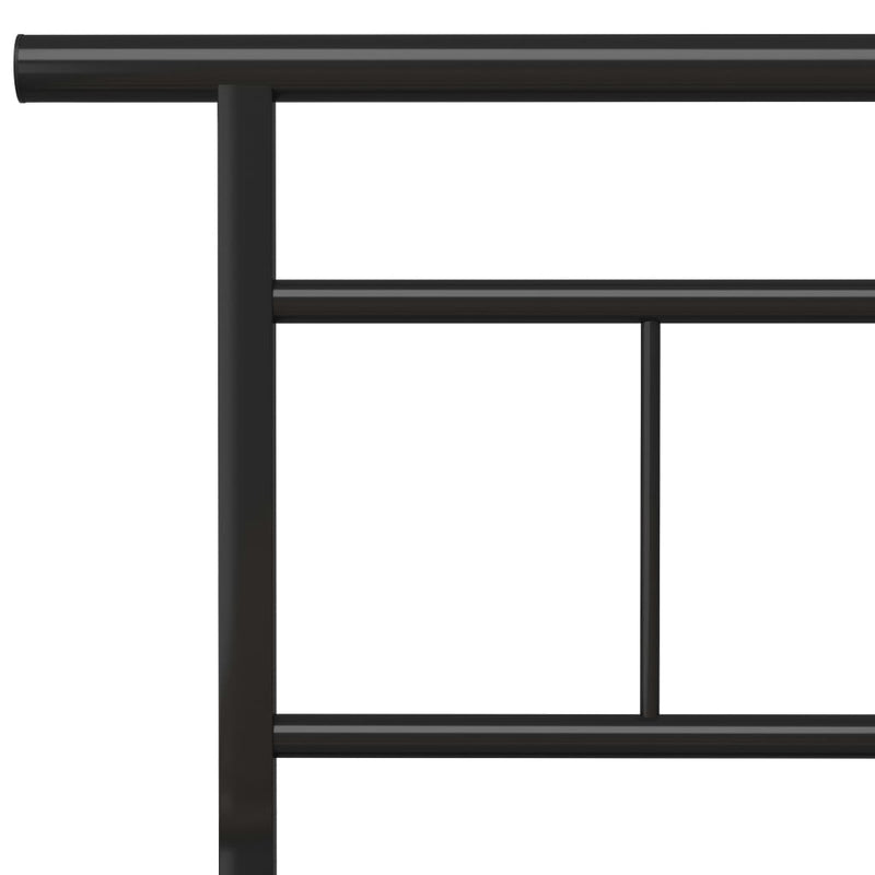 vidaXL fekete fém ágykeret 200 x 200 cm