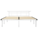 vidaXL fehér fém ágykeret 200 x 200 cm