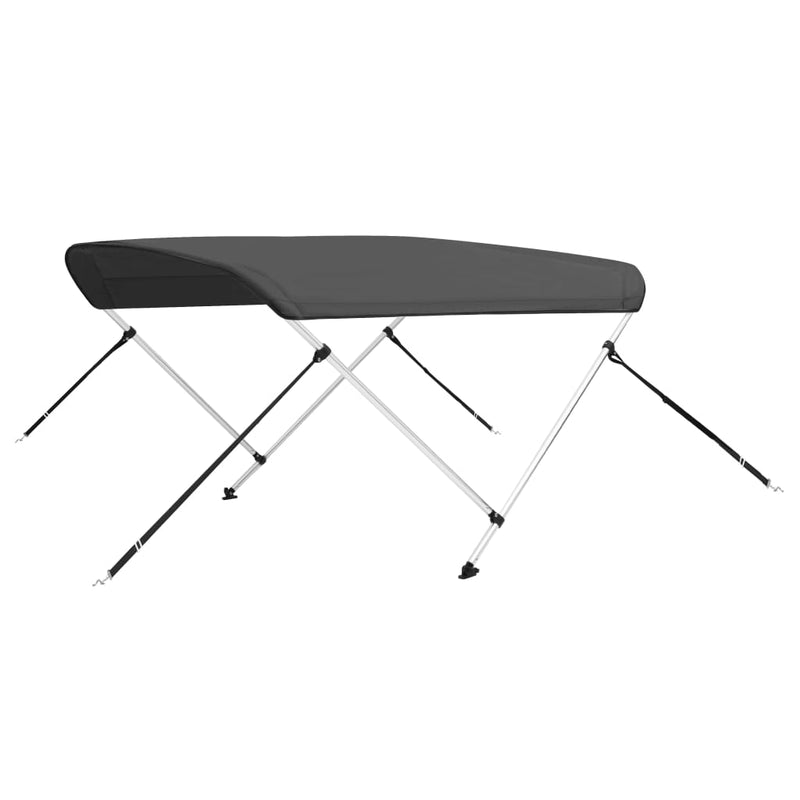 vidaXL antracitszürke kétágú bimini tető 180 x 130 x 110 cm