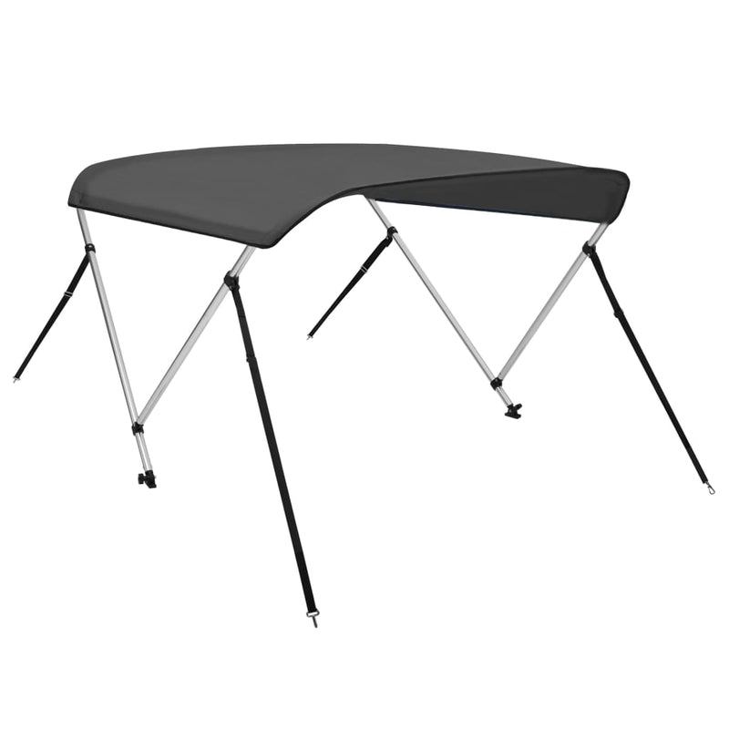 vidaXL antracitszürke kétágú bimini tető 180 x 130 x 110 cm