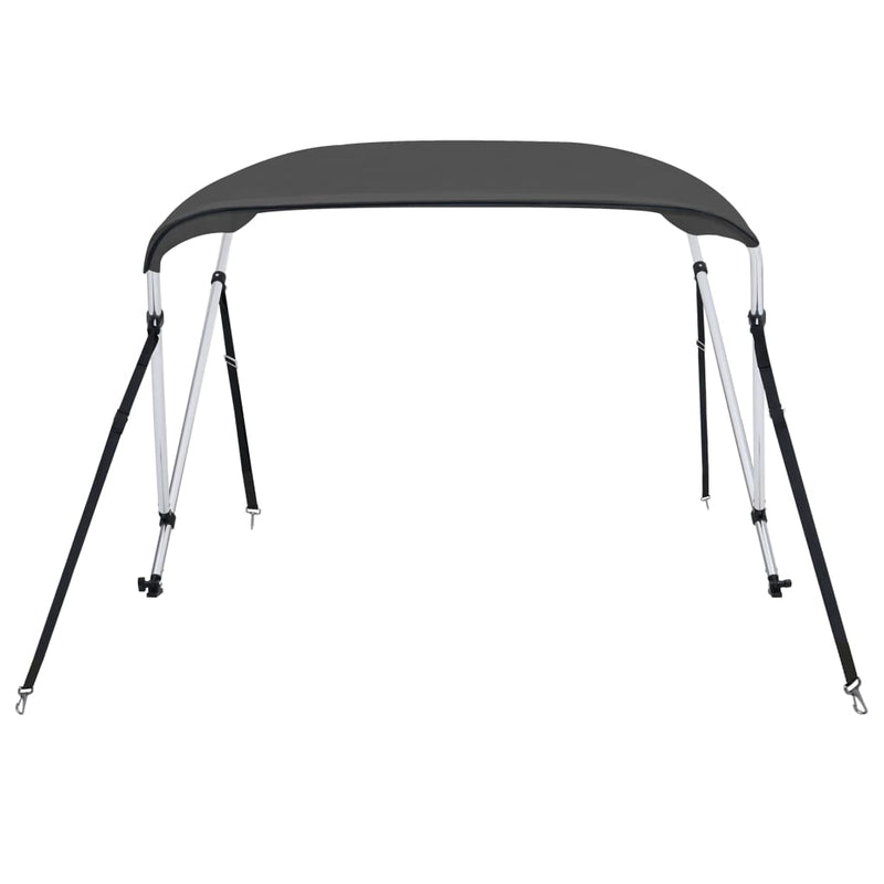 vidaXL antracitszürke kétágú bimini tető 180 x 130 x 110 cm