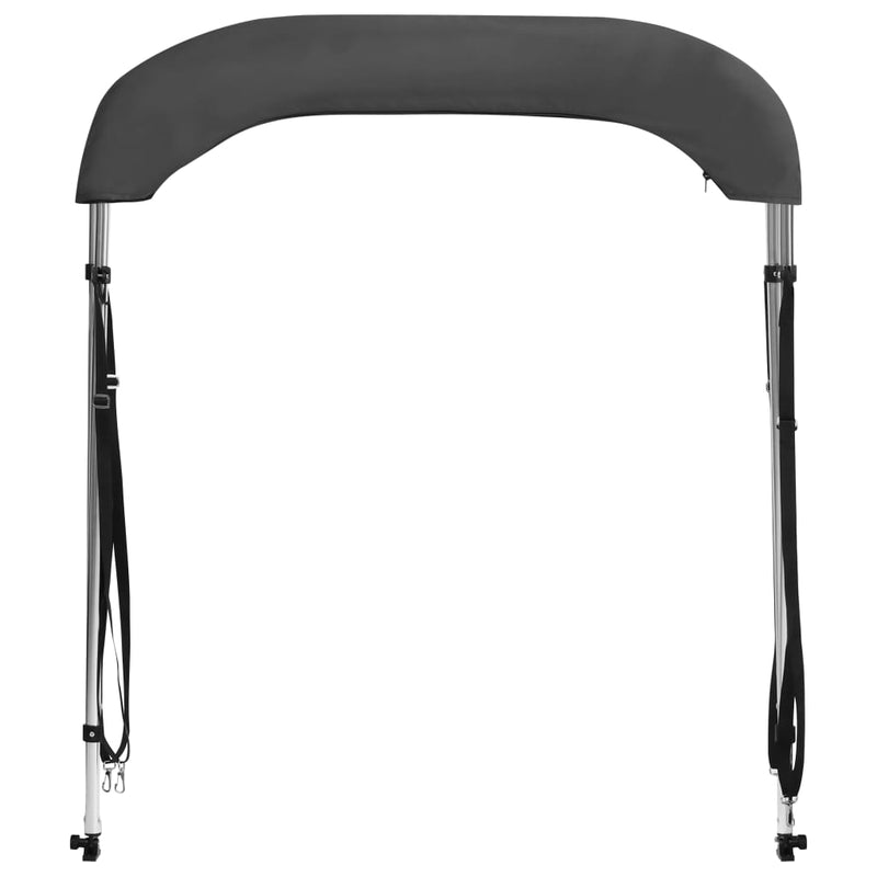 vidaXL antracitszürke kétágú bimini tető 180 x 130 x 110 cm