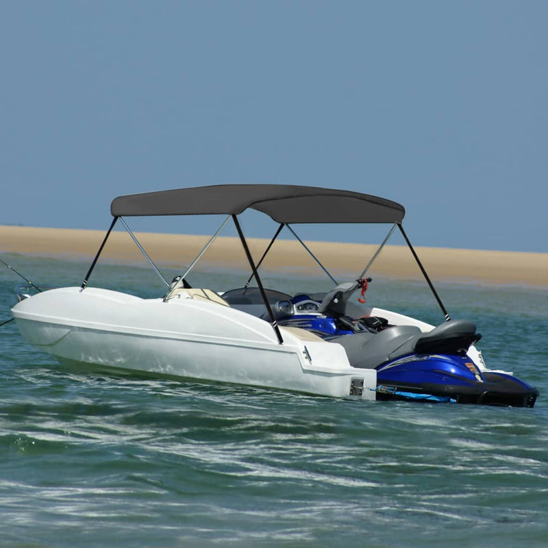 vidaXL antracitszürke kétágú bimini tető 180 x 130 x 110 cm