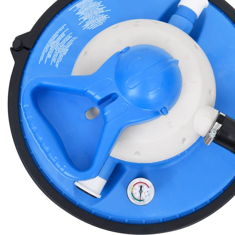 vidaXL kék-fekete homokszűrős szivattyú 385 x 620 x 432 mm 200 W 25 L