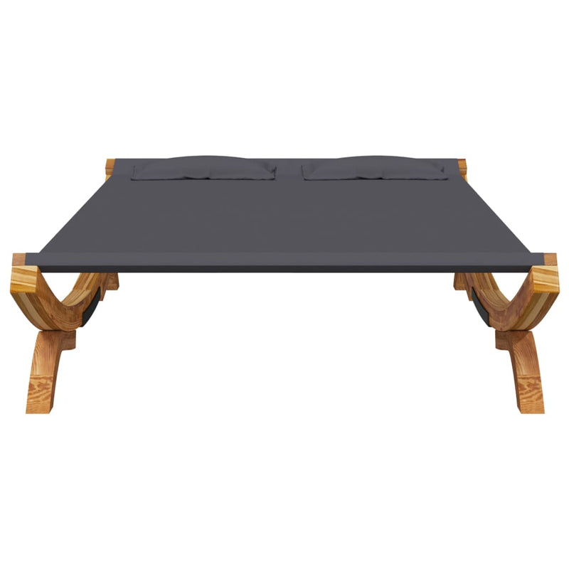 vidaXL kültéri antracitszürke hajlított fa nyugágy 165 x 188,5 x 46 cm