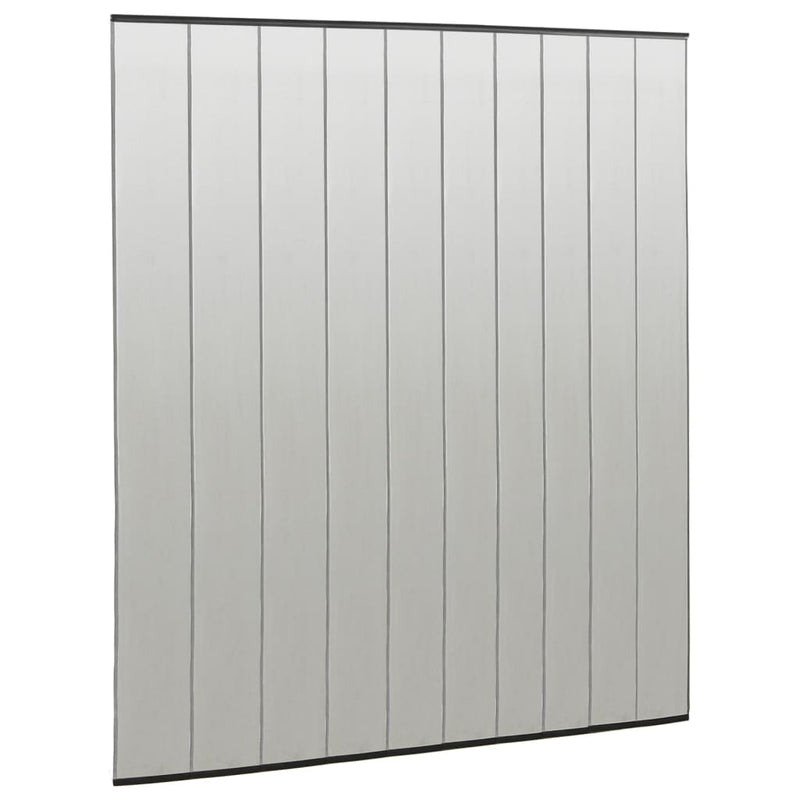 vidaXL fekete szúnyogháló ajtóra 10 részes hálós függönnyel 240x240 cm
