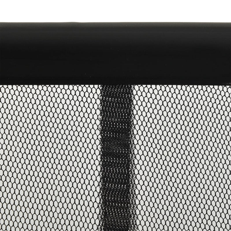 vidaXL fekete szúnyogháló ajtóra 10 részes hálós függönnyel 240x240 cm