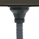 vidaXL fekete kézzel készült rozsdamentes acél mosogató