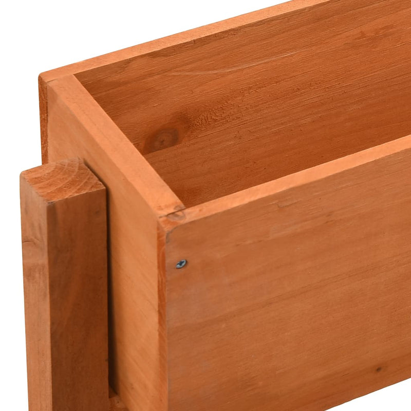 vidaXL narancssárga tömör fenyőfa összecsukható kerti ültetőláda 60x14x75 cm