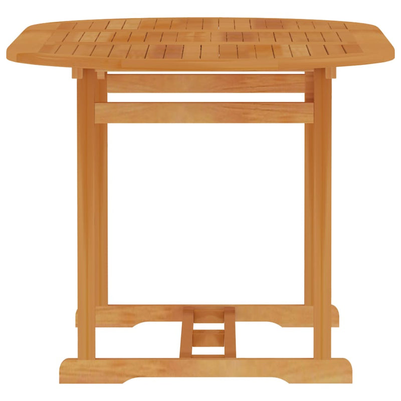 vidaXL tömör tíkfa kerti asztal 150 x 90 x 75 cm