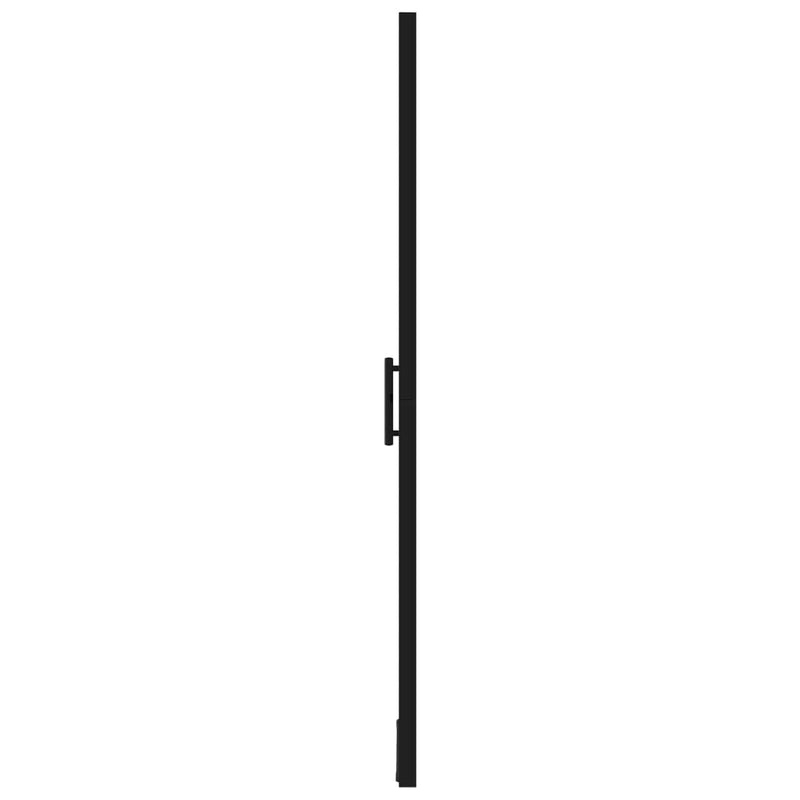 vidaXL fekete edzett üveg zuhanyajtók 100 x 178 cm