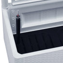 vidaXL fehér kerti magaságyás ráccsal és öntözőrendszerrel