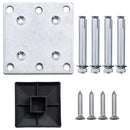 vidaXL fekete WPC kerítéspanel 95 x (105-180) cm