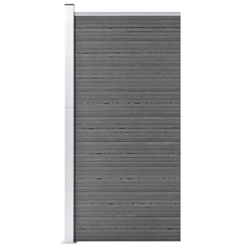 vidaXL szürke WPC kerítéspanel 95 x 186 cm