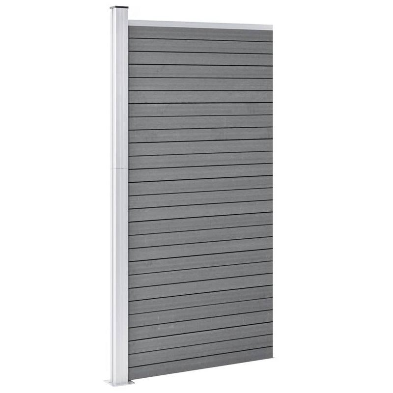 vidaXL szürke WPC kerítéspanel 95 x 186 cm