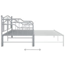 vidaXL szrüke fém kihúzható kanapéágy-keret 90 x 200 cm