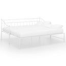 vidaXL fehér fém kihúzható kanapéágykeret 90 x 200 cm