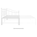 vidaXL fehér fém kihúzható kanapéágykeret 90 x 200 cm